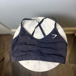 Gymshark Ruched Training Sports Bra -Black